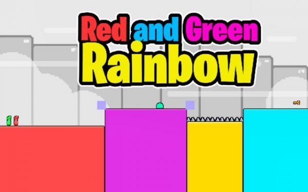 Red and Green Rainbow: Laser Escape Co-op Puzzle Game