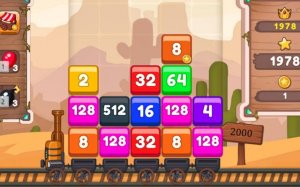 Train 2048 Puzzle Game: Fun Number Merging Adventure on the Rails
