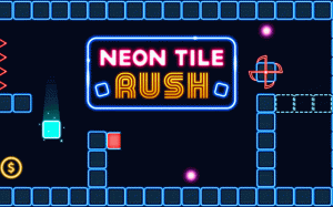 Neon Tile Rush Online Puzzle Game